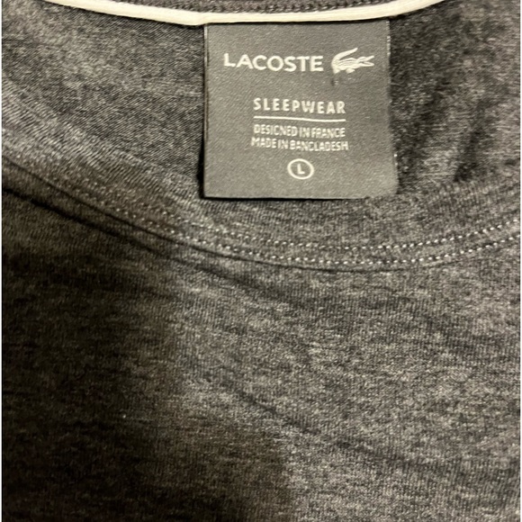 Lacoste Men’s Large Sleepwear shirt - Picture 4 of 5